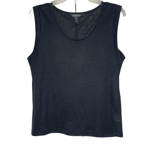 Banana Republic Black Linen Tank Top size S - Picture 1 of 9